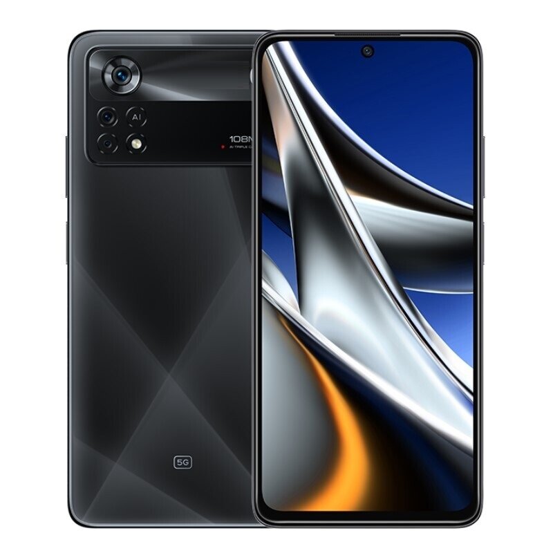 Смартфон Xiaomi POCO X4 Pro 5G 6/128 ГБ Global, Dual nano SIM, Лазерный чёрный