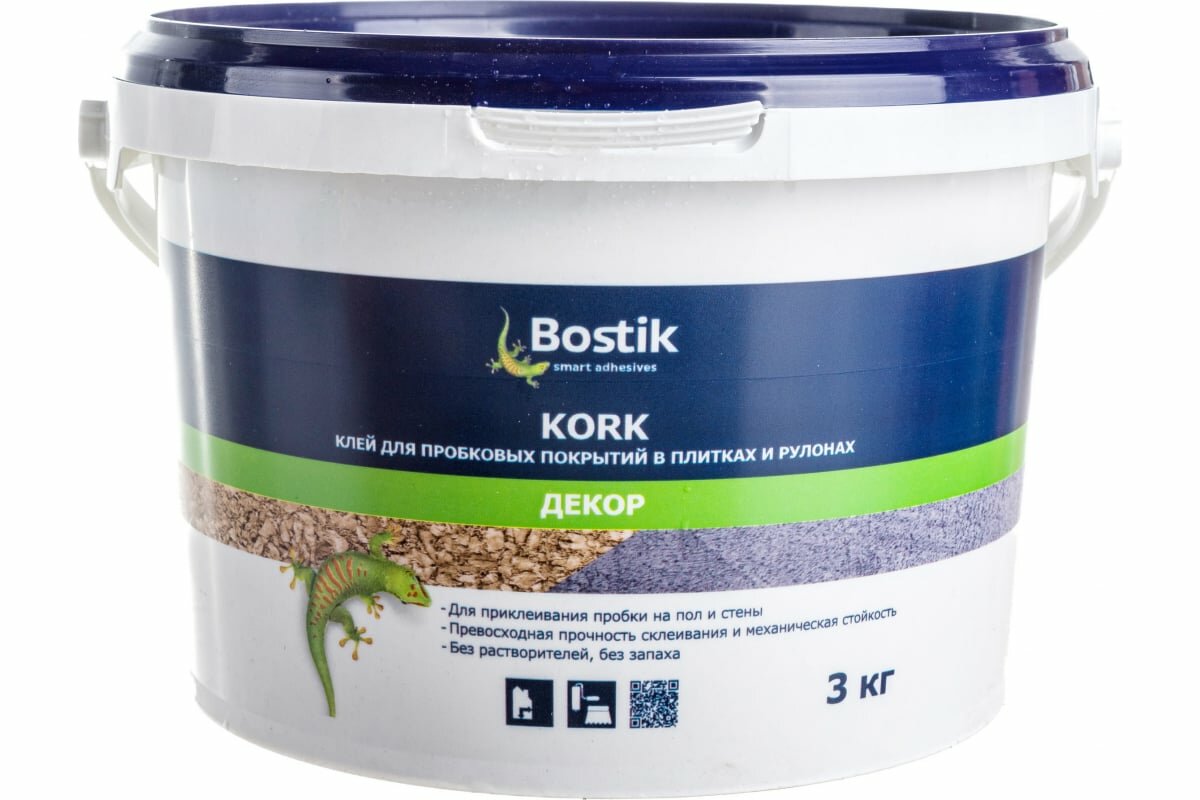 Bostik клей для пробки KORK 3кг 30615197