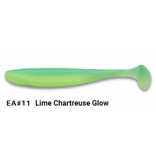 Приманка силиконовая KEITECH Easy Shiner 3.5 EA#11 (Lime Chartreuse Glow)