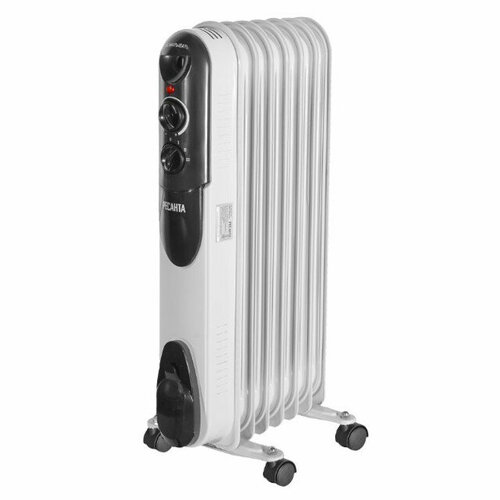 Радиатор масляный ресанта омпт-7н 1500вт 7 секций белый 1372800₽