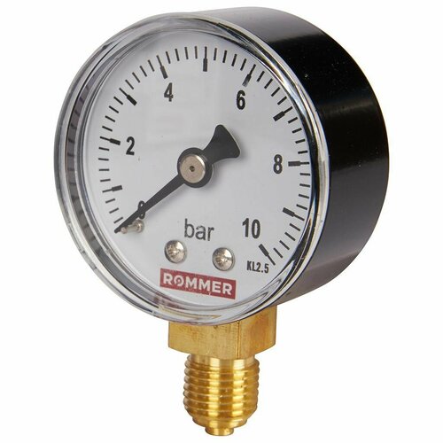 Манометр радиальный ROMMER RIM-0010 - 14 D50 мм шкала 0-10 бар 350₽