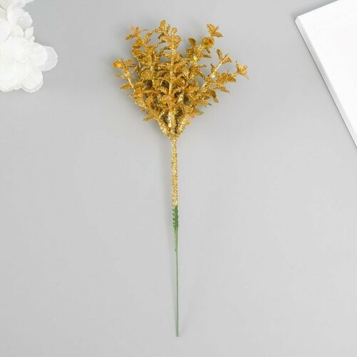 Букет декоративный Цветочный длина 22 см золото комплект из 20 шт 2178₽