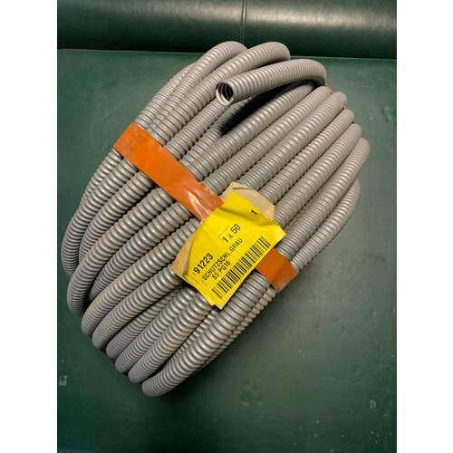 Защитная гофрированная труба Helukabel 91223 PG16 серая, усиленная стальной проволокой, внутренний диаметр 16 мм, наружный диаметр 21 мм, бухта 50 м