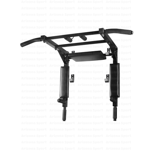 Турник 3 в 1 черный с черными подушками/ручками