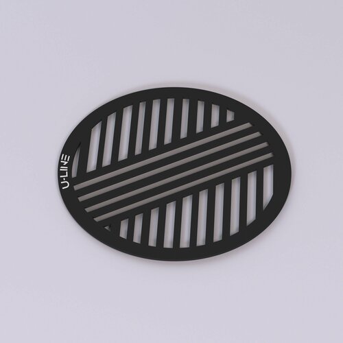 Магнитная вентиляционная решётка U-Line Corner Black D180 мм (внутренний 160мм)