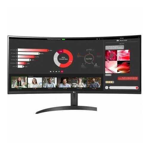 Монитор LG UltraWide 34WR50QC-B 34 монитор aoc cu34g2 bk 3440x1440 100 гц va черный