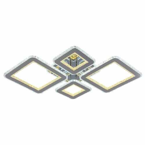 Люстра потолочная светодиодная с пультом Хрустальный ромб , мощность 238 Вт. На комнату 16 метров, от Getogazov Family