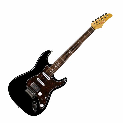 REDHILL STM300 BK - электрогитара, Stratocaster, S-S-H, ольха/клен+палисандр, цвет черный