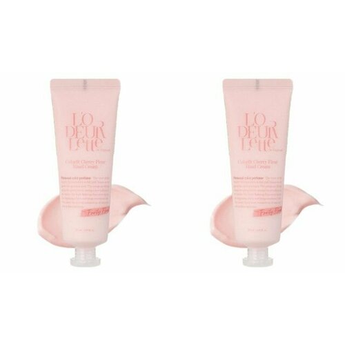 LODEURLETTE Крем для рук увлажняющий с ароматом цветка вишни In England Colorfit Cherry Fleur Hand Cream 50 мл 2 шт 966₽