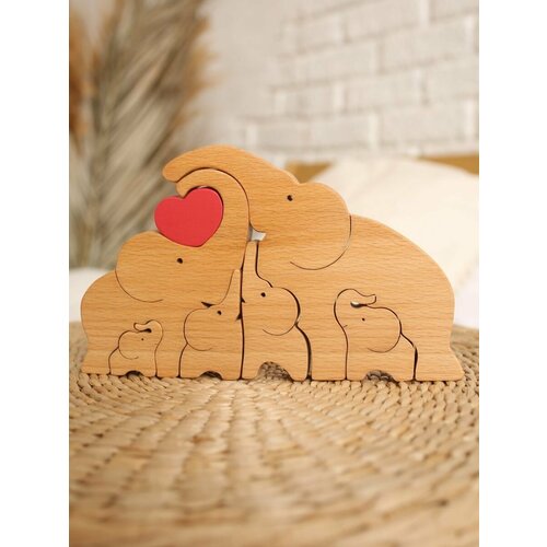 Статуэтка для декора Семья слонов подарок на годовщину