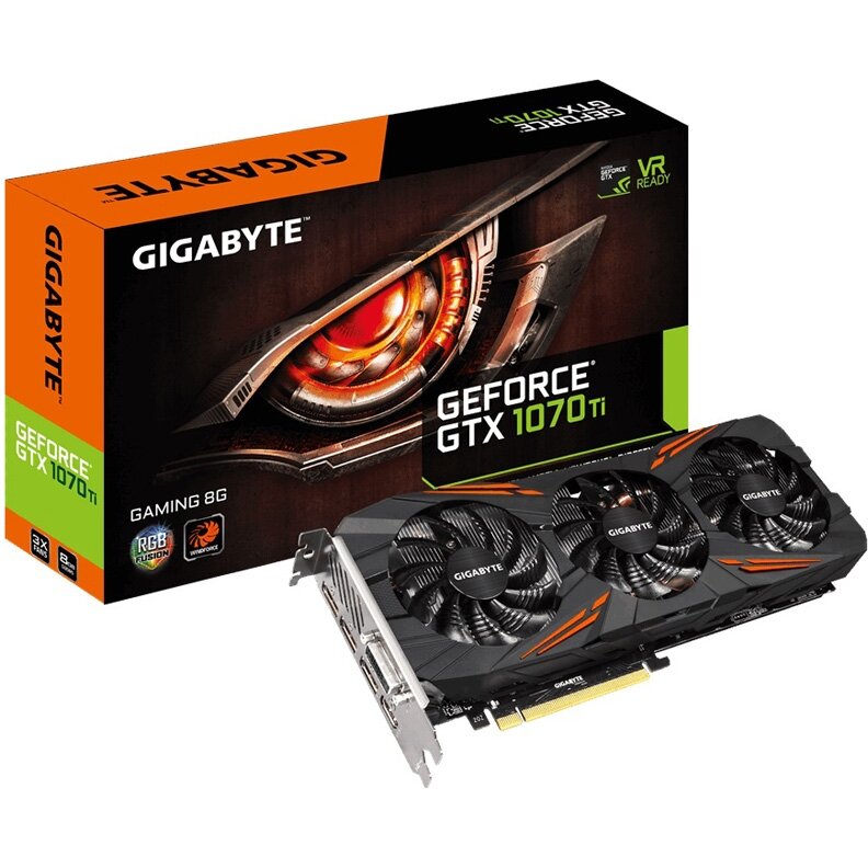 Видеокарта Gigabyte GeForce GTX 1070 Ti GAMING 8GB 256bit