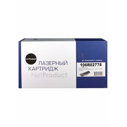 тонер картридж netproduct 106r02778 для xerox phaser 3052 3260 wc 3215 3225 3k новая прошивка черный 3000 страниц Тонер-картридж NetProduct(N-106R02778) XeroxPhaser 3052/3260