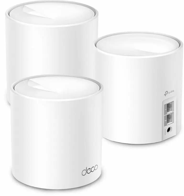 Бесшовный Mesh роутер TP-LINK Deco X10, AX1500, белый, 3 шт. в комплекте [deco x10(3-pack)]