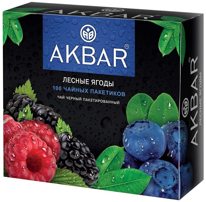 Чай черный Akbar Лесные ягоды 100*1.5г