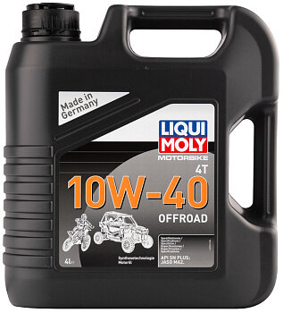 Синтетическое моторное масло LIQUI MOLY Motorbike 4T Offroad 10W-40, 4 л, 1 шт.