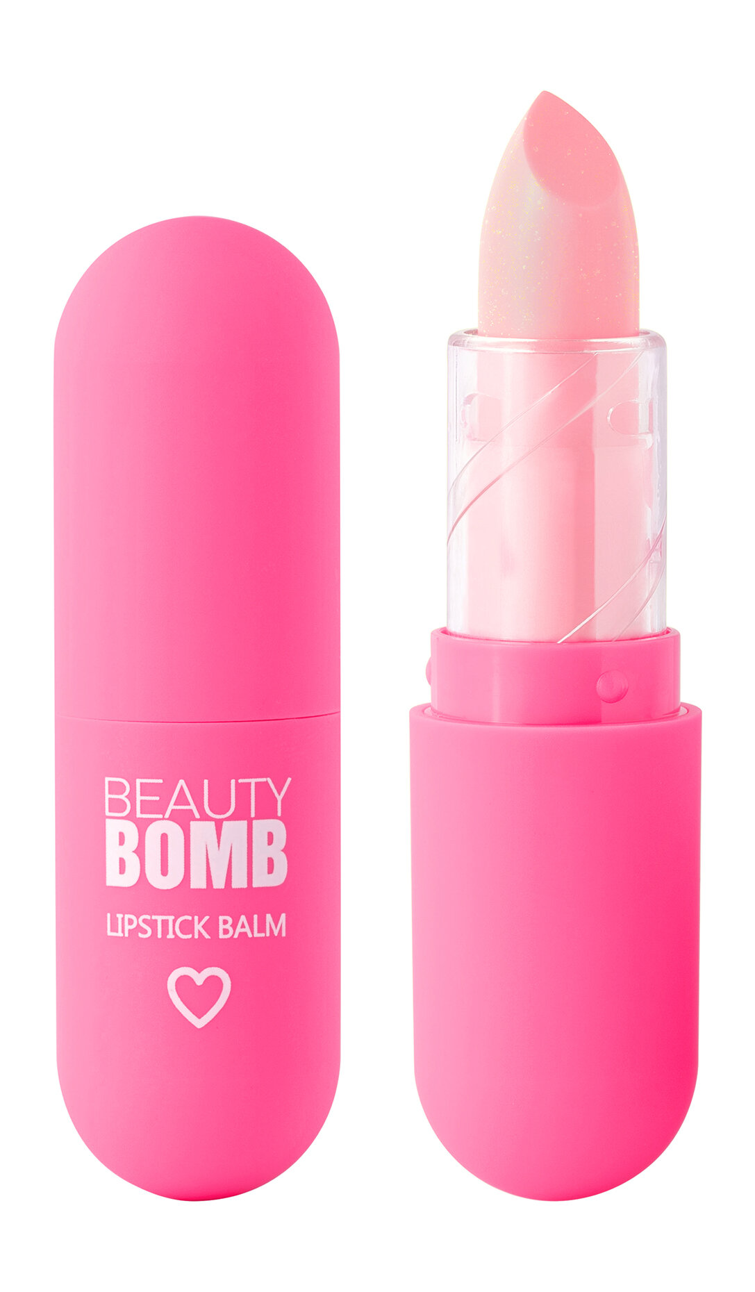 BEAUTY BOMB Помада-бальзам для губ Color Lip Balm, 4 г, 02 Розовый