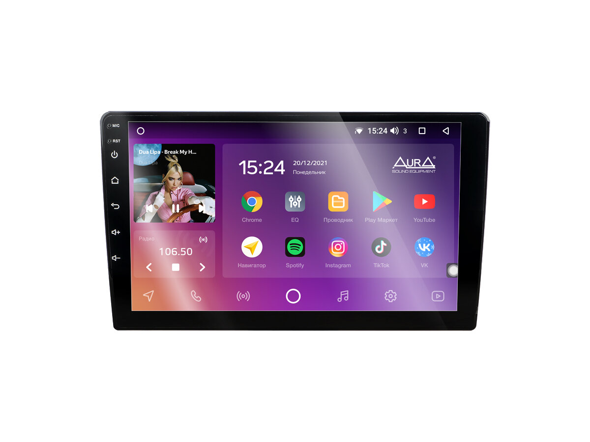 Автомагнитола Aura AMV-0916L 9", ANDROID, IPS, 1/16 GB, Wi-Fi, GPS, 2xUSB, BT, 4x51w |