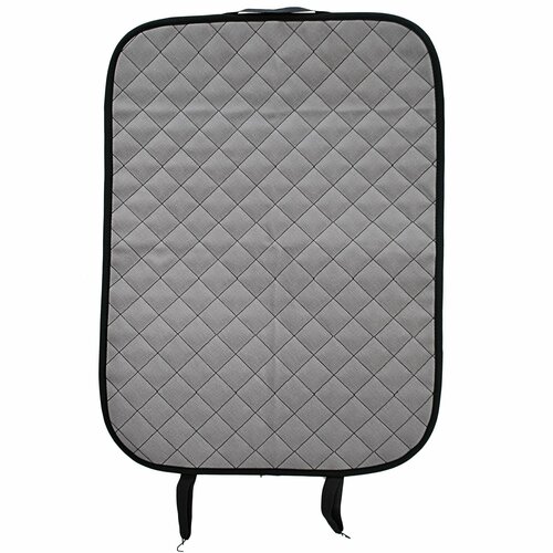 Защитная накидка на спинку сиденья эко кожа серая черный ромб 664₽