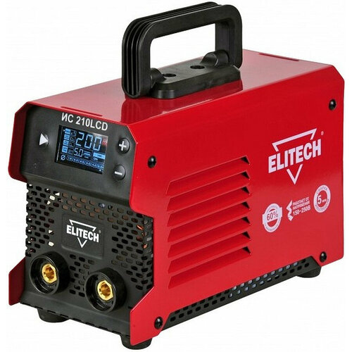 Сварочный аппарат Elitech ИС 210LCD инвертор MIG-MAG/ММА 7.0кВт сварочный аппарат инверторного типа elitech ис 220пн e1703 004 00 mma mig mag