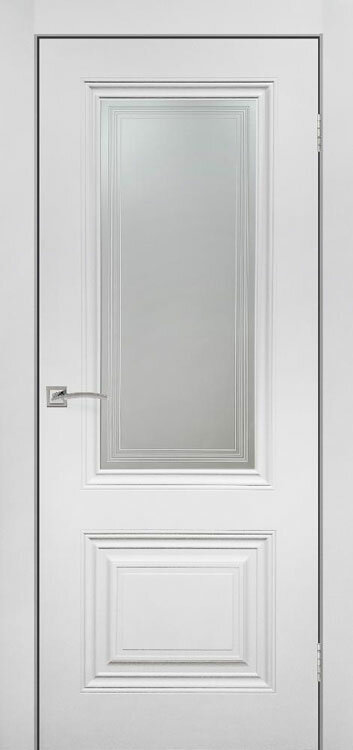 Дверь Верда Венеция эмаль Стекло фотопечать Белый 2000*700 + коробка и наличники