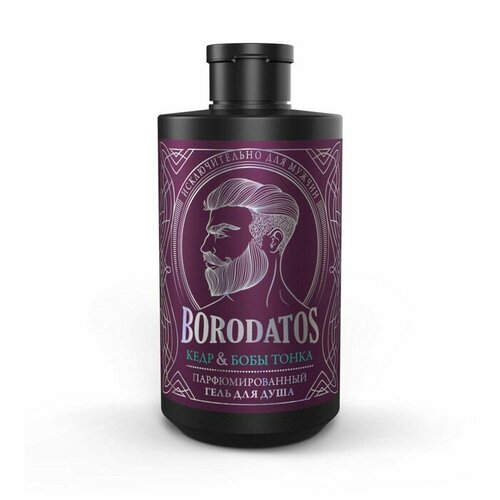 Borodatos Гель для душа парфюмированный Borodatos кедр и бобы тонка, 400 мл
