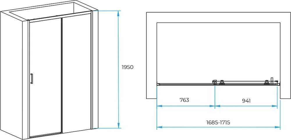Душевая дверь RGW Passage 170х195 350801717-11 - фото №3