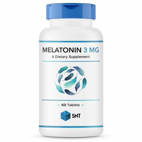 СНТ Мелатонин 60 таблеток, SNT Melatonin 3 mg, Здоровый сон