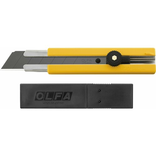 Нож OLFA с выдвижным лезвием, в комплекте с лезвиями 5 шт 25мм