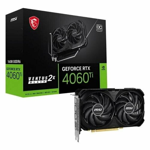 Видеокарта MSI GeForce RTX 4060 Ti VENTUS 2X Black 6499900₽