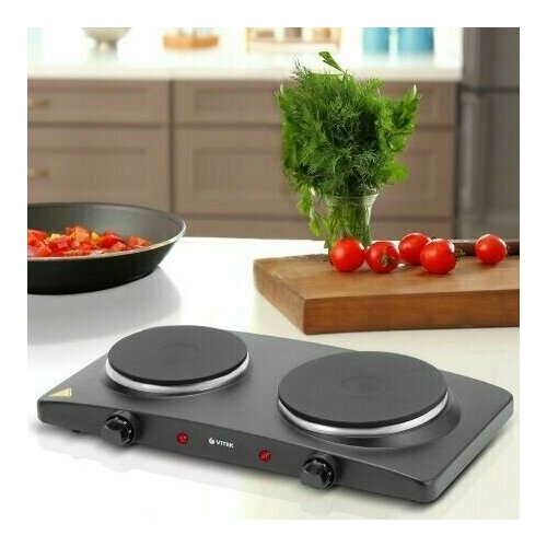 Электрическая настольная плита на 2 конфорки Черный 320000₽