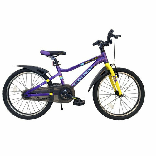 Детский велосипед TechTeam Drift 20 2024 фиолетовый NN012334 18080₽