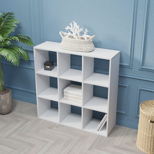 Изображение товара Стеллаж Velardy кубикус, 102x32x102см, белый