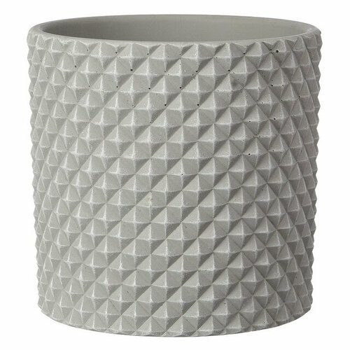 Кашпо из бетона грань светло-серый цилиндр кашпо 182 л 2208₽