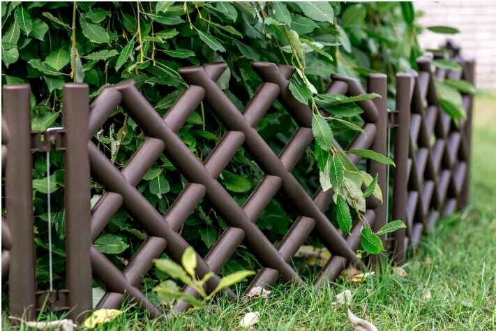 Забор декоративный садовый шоколад "BAROKKO"