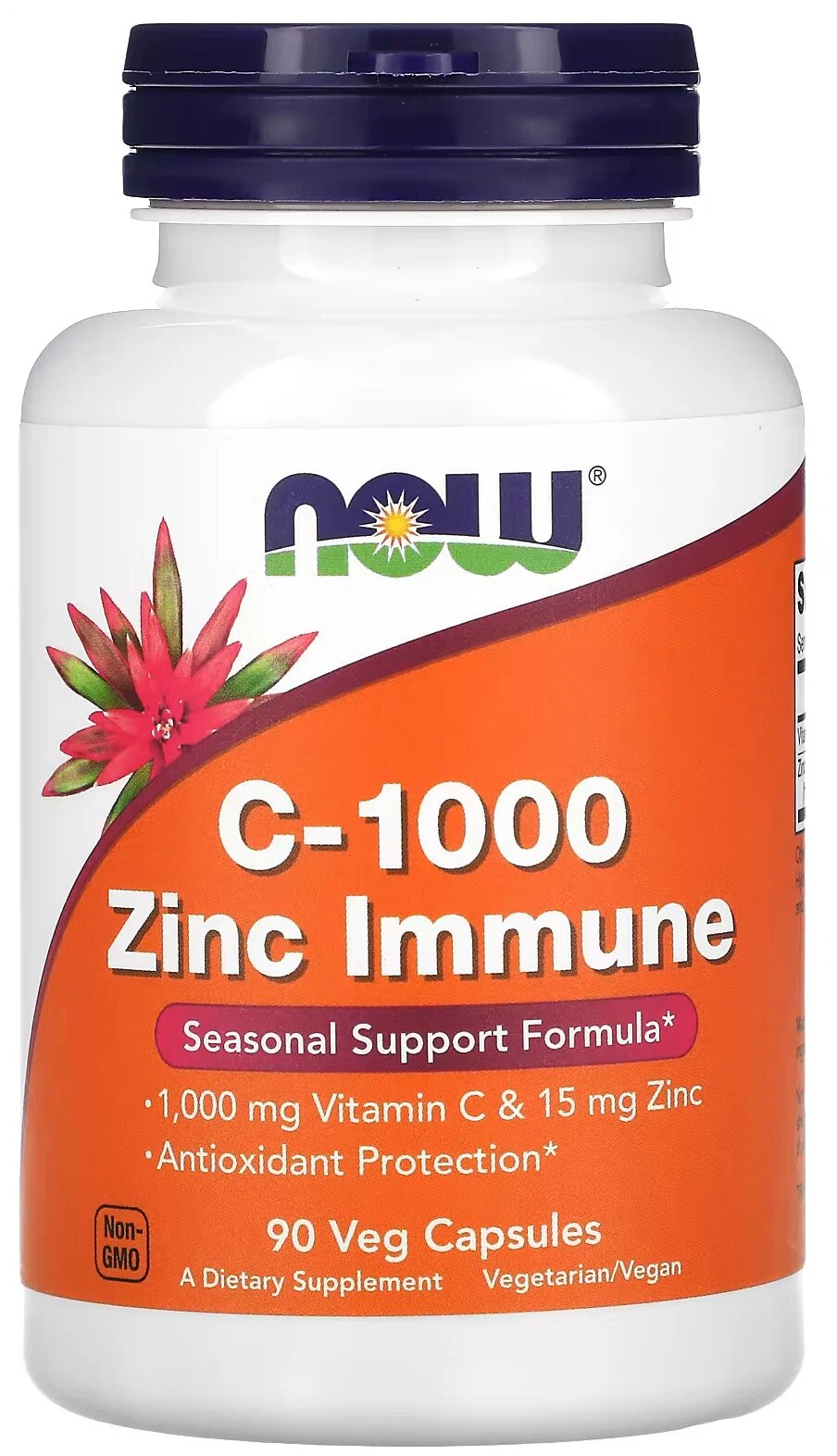 NOW C-1000 Zinc Immune (90 капс)