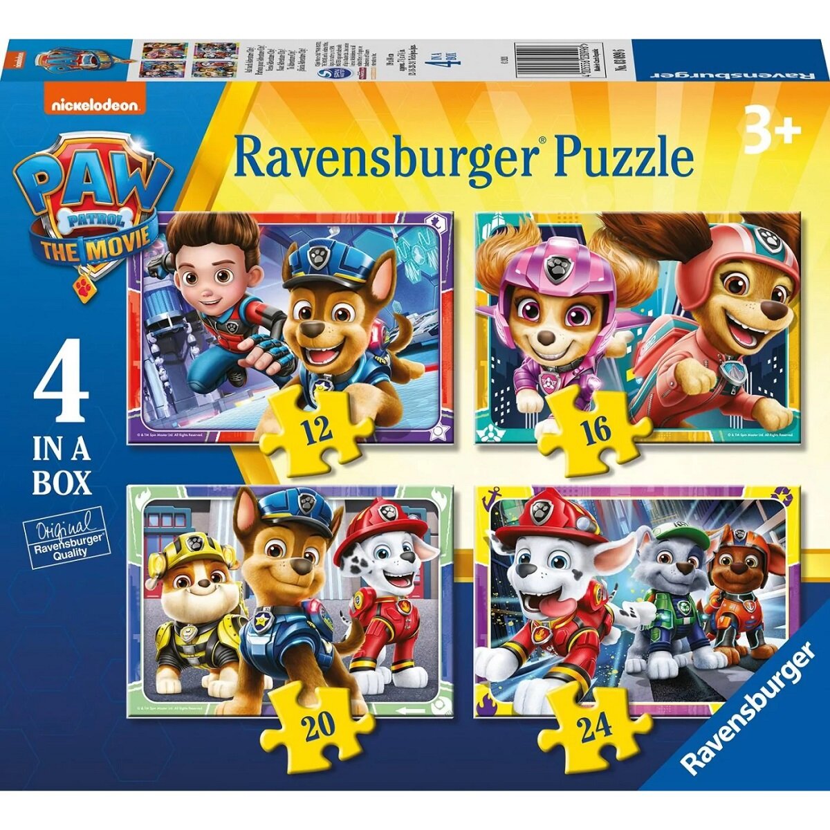 Пазл Ravensburger Щенячий патруль, 4 в 1 03099