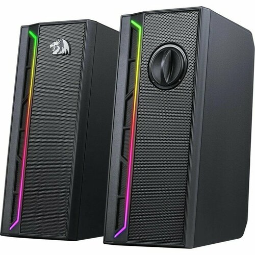 Компьютерные колонки 20 Redragon Calliope 2х3 Вт подсветка 35 мм чёрные 245800₽