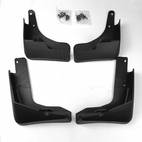 Брызговики для Nissan X-Trail T32 2015-2022 / Ниссан Икстрейл Т32 2014-2022, комплект 4 шт. + крепёж