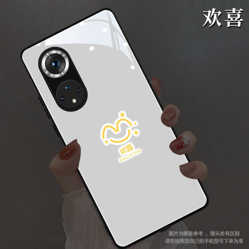 фото Чехол "Белая радость", для Samsung A50, светящийся при входящем звонке