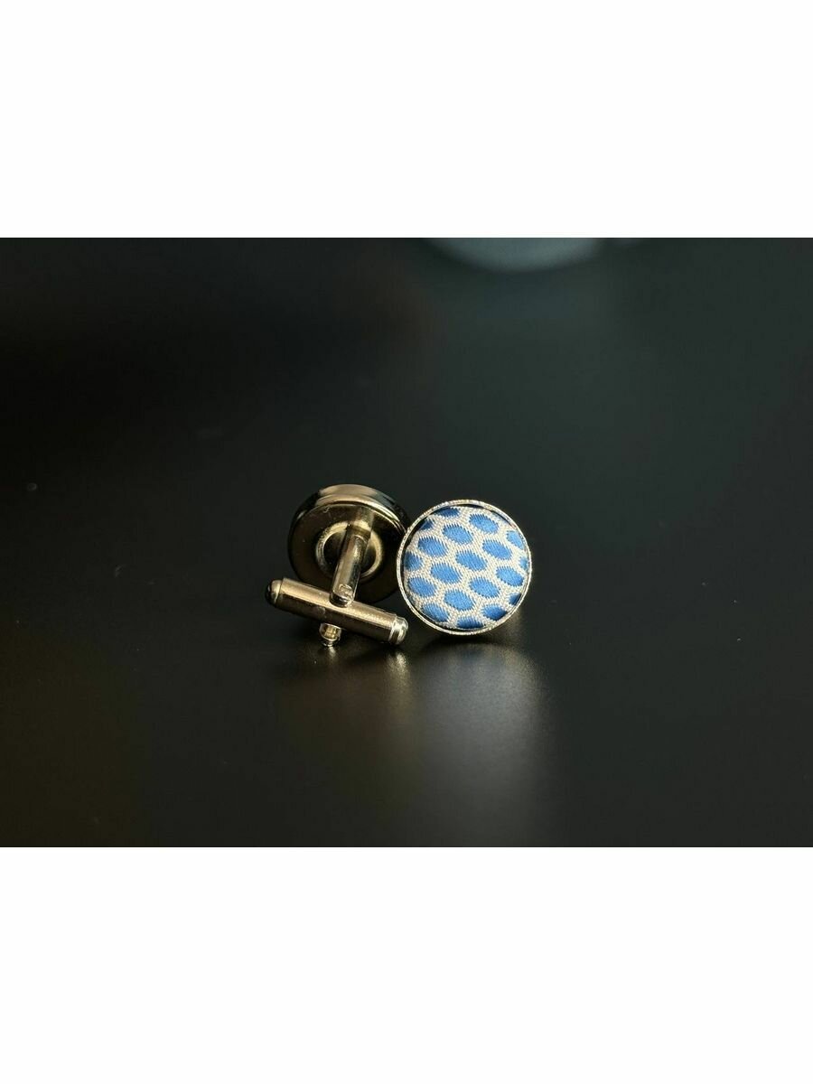 Запонки Tonali Baie, голубой/белый — фото 1