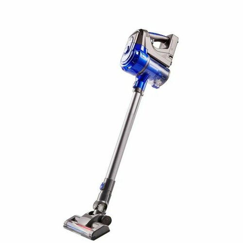 Беспроводной пылесос пылесос вертикальный беспроводной для дома телескопическая трубка LED подсветка насадки в комплекте синий 6990₽