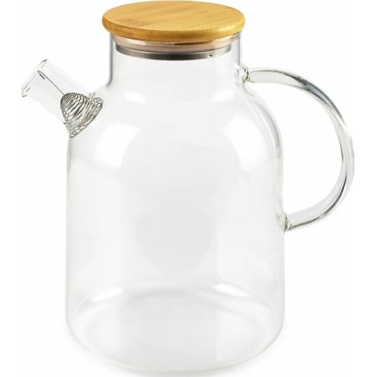 Чайник Attribute заварочный стеклянный 2200мл с бамбуковой крышкой (ATT270)