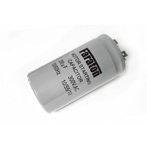 Пусковой конденсатор CD60-J 200 мкФ 300В 4T (FARATON) 42 x 42 x 82