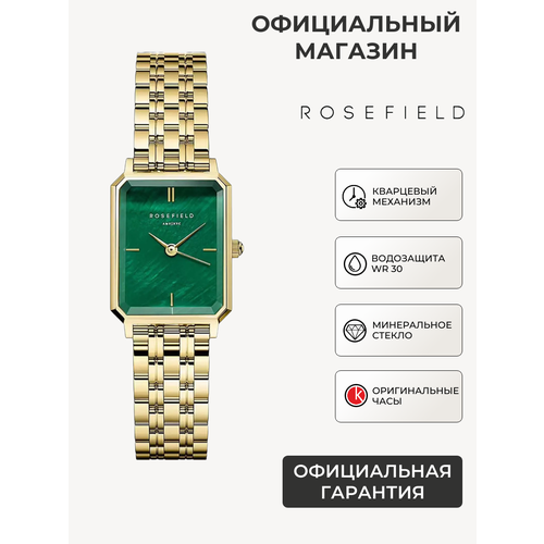 фото Наручные часы rosefield, золотой/зеленый