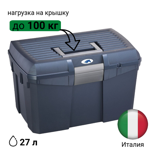 Ящик для щеток 27 л конный (Panaro, Италия) выдержит до 100 кг, прочный полипропилен