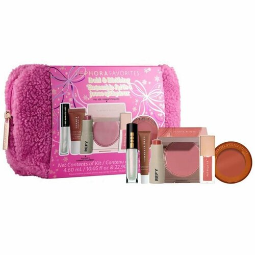 Sephora Лимитированный набор средств для губ и румян в косметичке