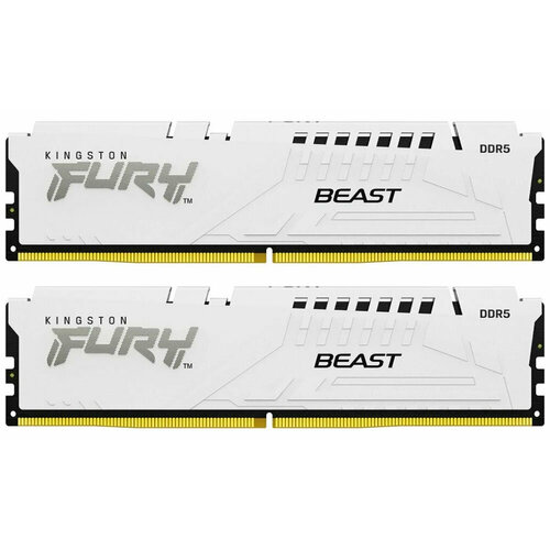 Оперативная память Kingston DDR5 32Gb 16x2Gb 5200Mhz FURY Beast White EXPO KF552C36BWEK2-32 16571₽