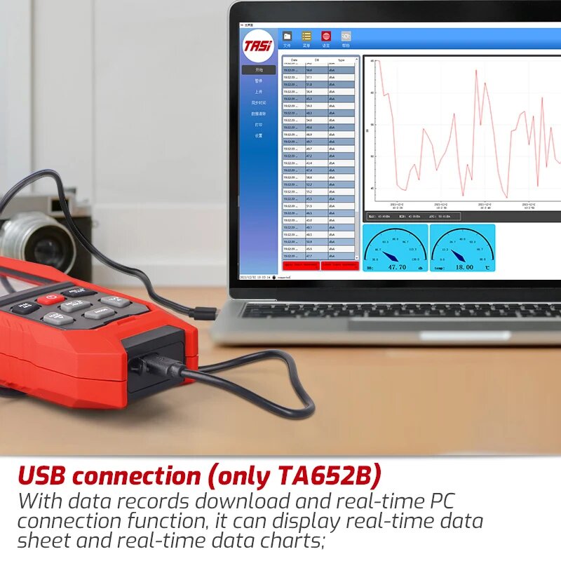 Шумомеры Шумомер TASI TA652A TA652B, TA652B