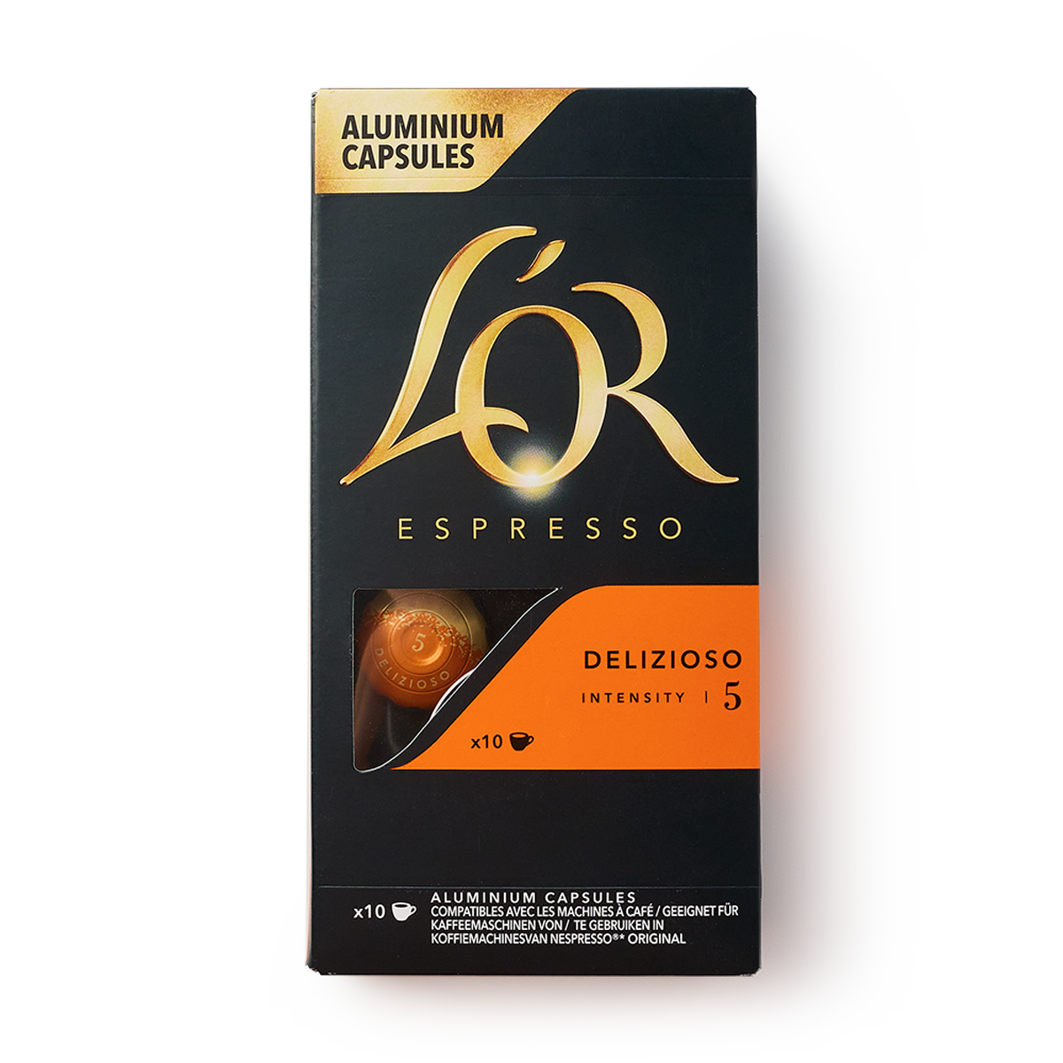 Кофе в капсулах L'OR Delizioso, для Nespresso, 10 капсул в упаковке