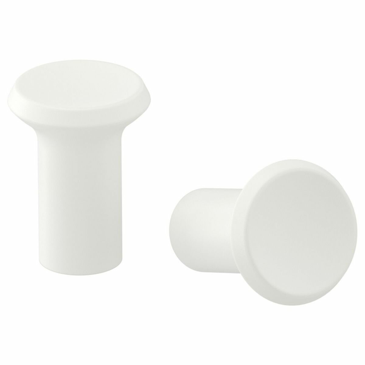 Ручка мебельная длина: 2.7 см, D: 2.1 см, белая IKEA GUBBARP губбарп, 2 шт.